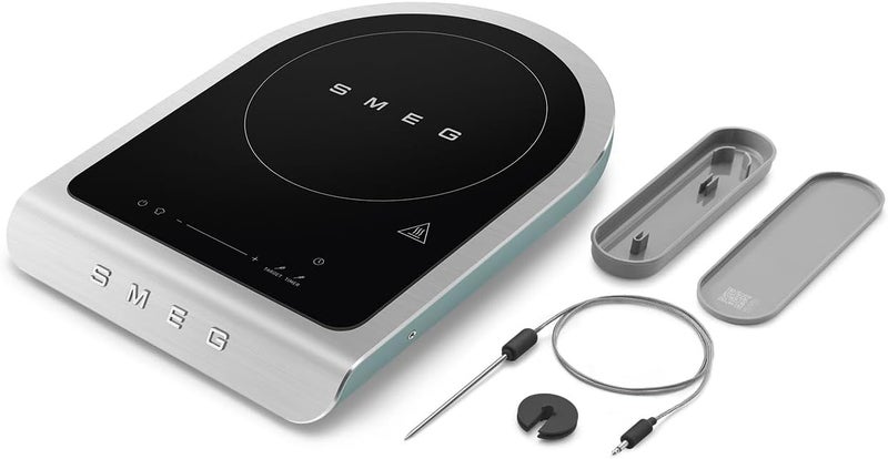 SMEG Portable Induction Hob PIC01EGMUK – Compact Single Burner, 10 Power Levels, Modern Italian Design, Easy-to-Clean, Energy-Efficient, Emerald Gold 2100 W PIC01EGMUK Emerald Green - Image 3