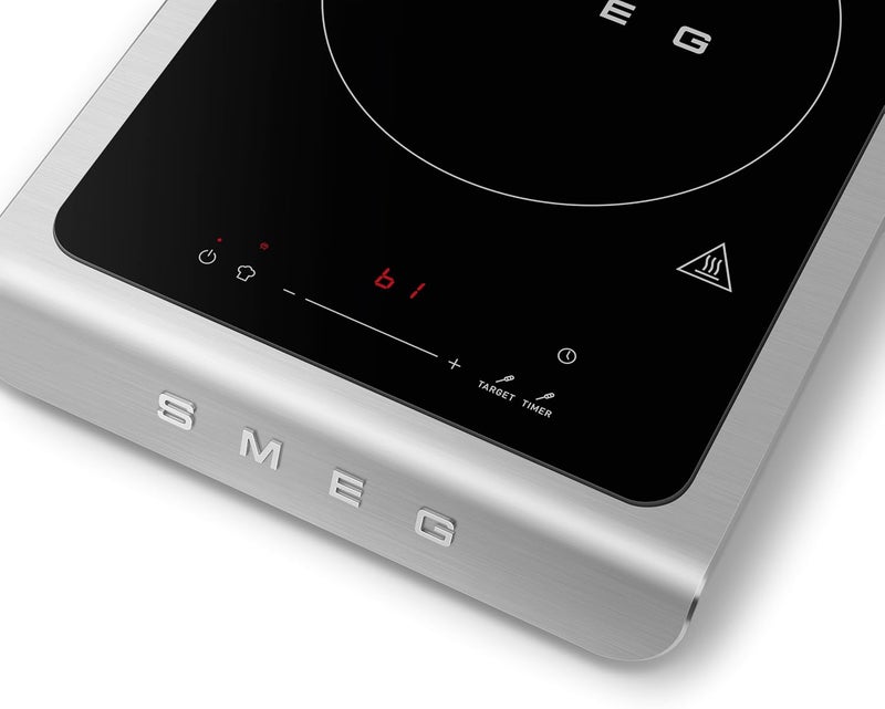 SMEG Portable Induction Hob PIC01EGMUK – Compact Single Burner, 10 Power Levels, Modern Italian Design, Easy-to-Clean, Energy-Efficient, Emerald Gold 2100 W PIC01EGMUK Emerald Green - Image 5