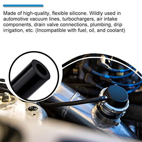 Byredio 6mm 1/4" Silicone Vacuum Hose Flexible Tubing Line 275 PSI Max Pressure 10 FT for Automotive vacuum lines, Turbochargers, Air intake components - Image 2