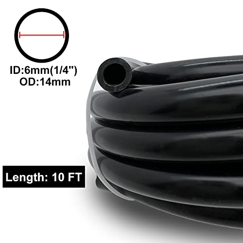 Byredio 6mm 1/4" Silicone Vacuum Hose Flexible Tubing Line 275 PSI Max Pressure 10 FT for Automotive vacuum lines, Turbochargers, Air intake components - Image 4