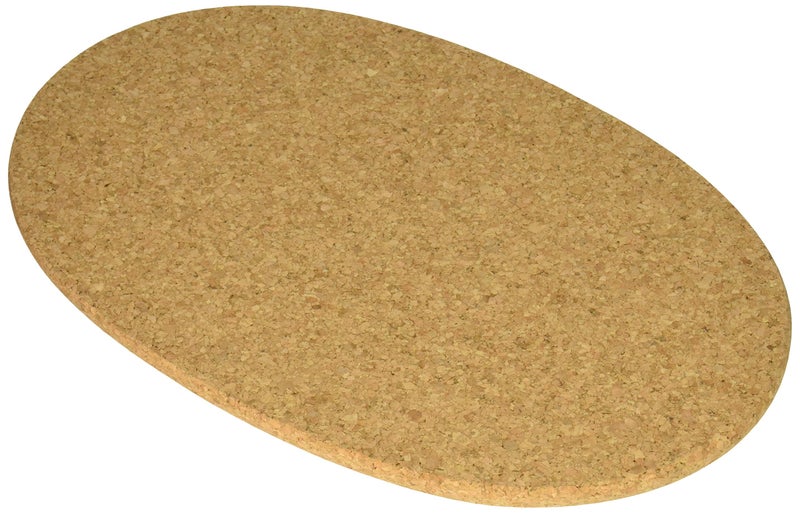 Linden Sweden Linden Sweden Jonas Round Cork Trivet  Water Absorbent  Perfect for Plants Hot Pots Pans Mugs and Glasses 13 x 8 12 1pack 
