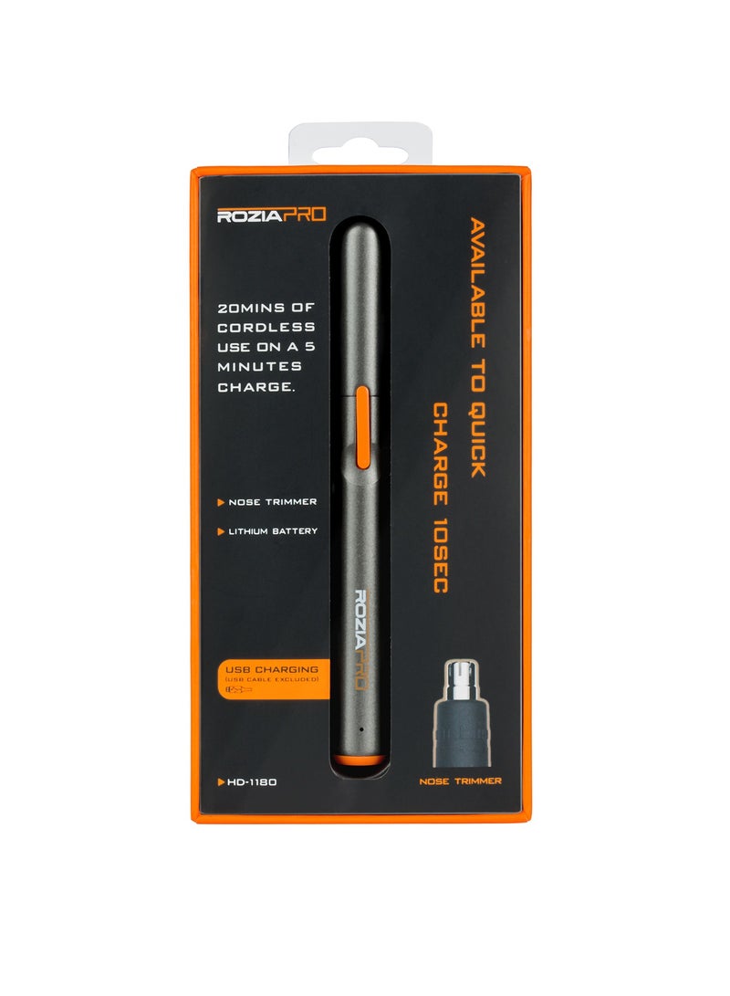 روزيابرو USB قابلة للشحن الأنف المتقلب مع شفرات مزدوجة الحافة للماء الكهربائية لسهولة التنظيف - Image 1