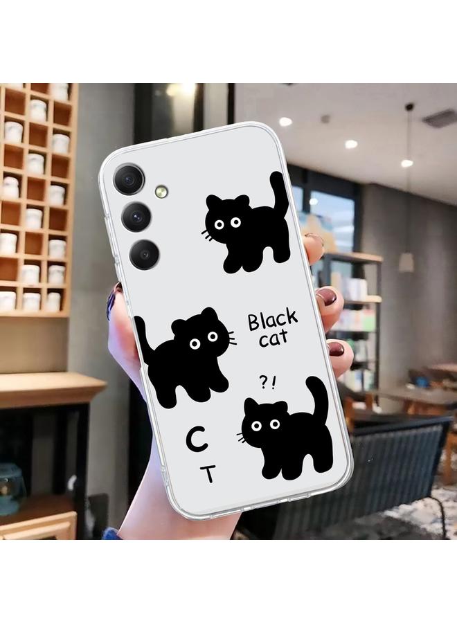 S-TOP Case For Samsung Galaxy A15 Colored Drawing Pattern Transparent TPU Phone Case - Image 2