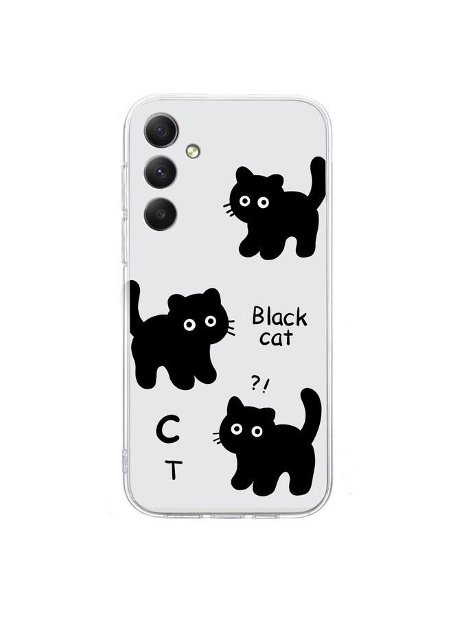 S-TOP Case For Samsung Galaxy A15 Colored Drawing Pattern Transparent TPU Phone Case - Image 3