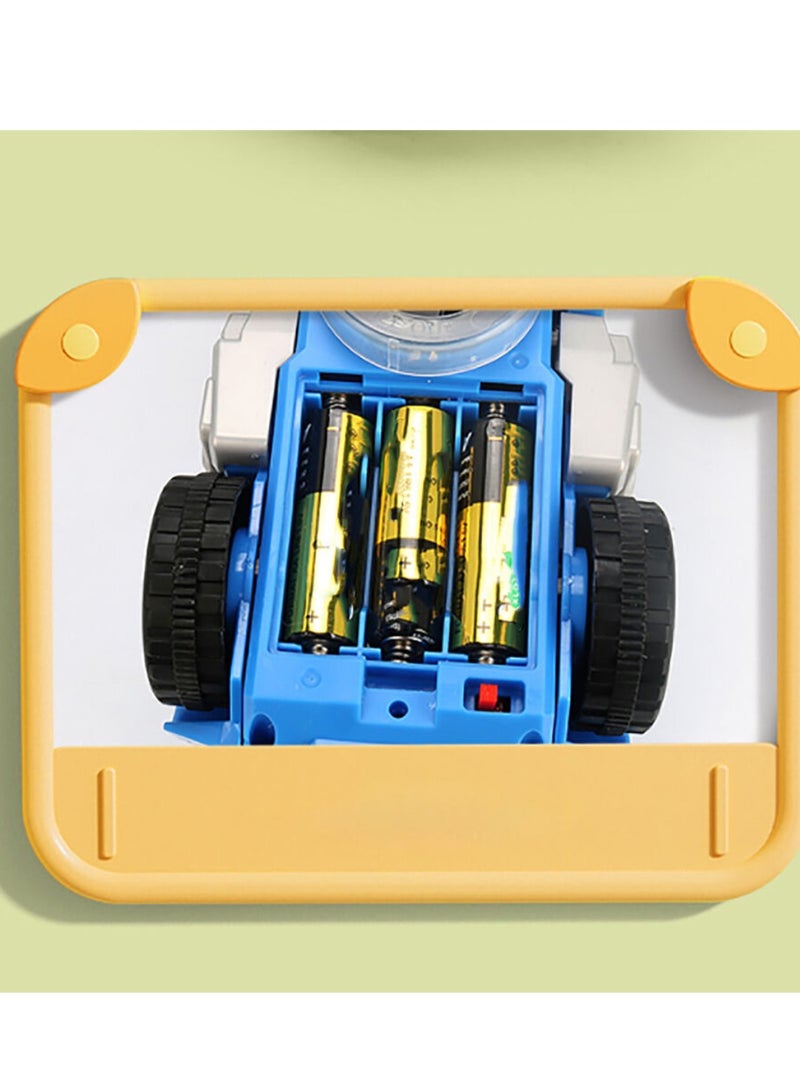 DIGI CORE Transforming Dinosaur Car With LED Light Music And Spray Effect Automatic Transform Dino Spray Electric Car 360-Degree Rotating Universal Induction Spray Light Music Dinosaur Car Toy For Kids - Image 4