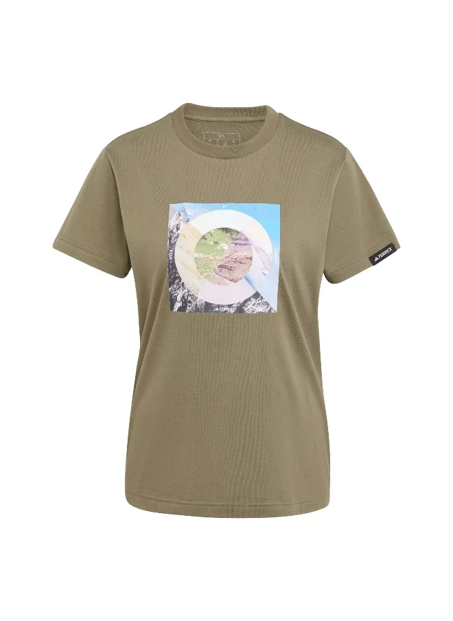 Adidas adidas Ubs Tee Green Hiking T-Shirts 3XS