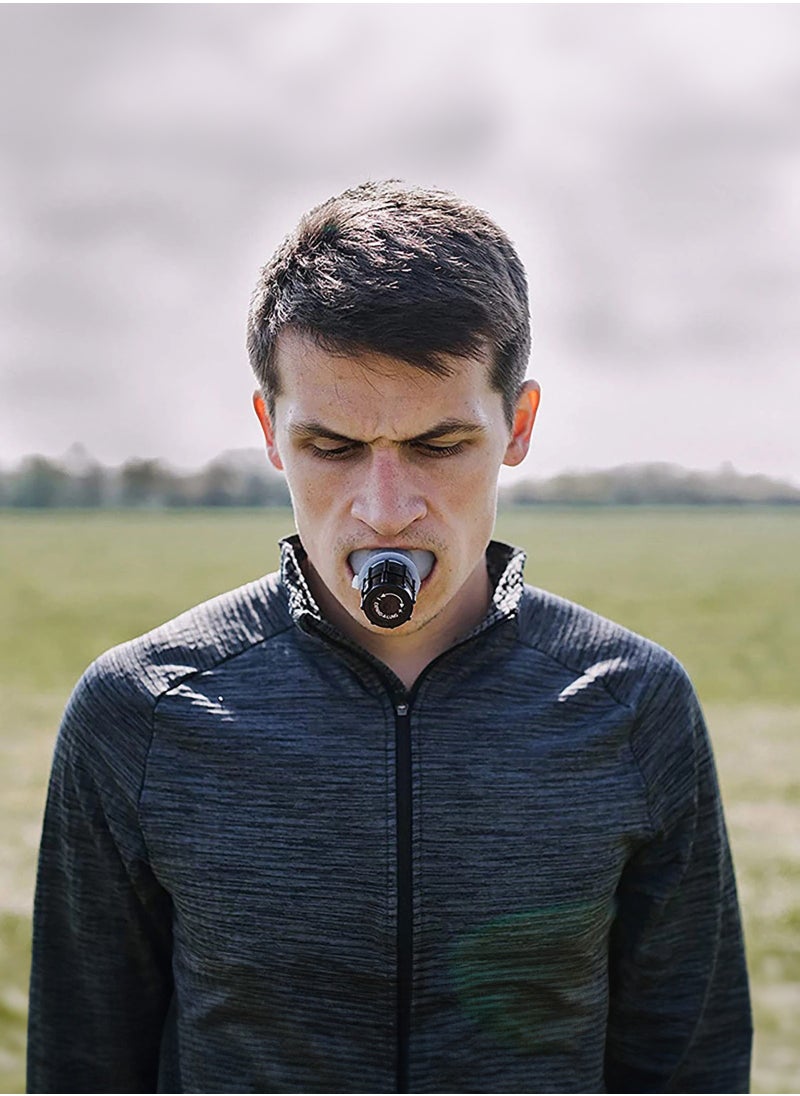 Pulmonary function respiratory trainer, portable and adjustable resistance