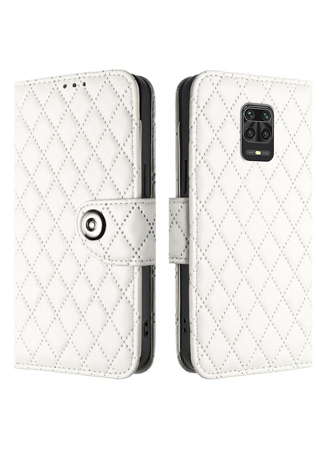 اس-توب جراب لهاتف Redmi Note 9S / Note 10 Lite جراب هاتف جلدي قلاب بملمس معيني مع حبل - Image 2