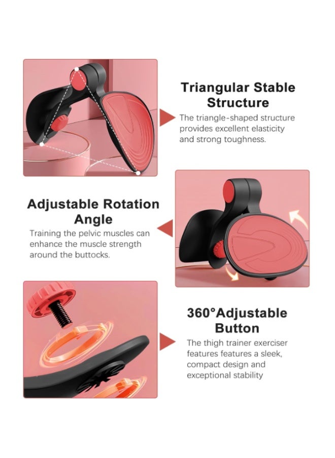 TINRIEF Thigh Master Hip Trainer Kegel Exerciser, Pelvic Floor Trainer for Postpartum Rehabilitation, Inner Thigh Trimmer, Toner Workout - Image 2