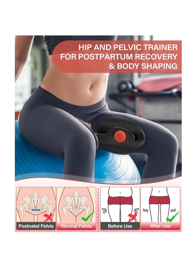 TINRIEF Thigh Master Hip Trainer Kegel Exerciser, Pelvic Floor Trainer for Postpartum Rehabilitation, Inner Thigh Trimmer, Toner Workout - Image 4