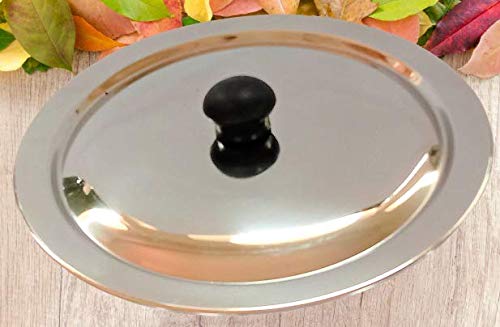 Starlinks Heavy duty Stainless Steel ss Lid for vessels, for kadai with Knob.diameter:31.5cm. Weight: 290gm. Quantity:1 /M7 - Image 5