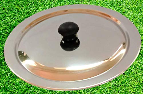 Starlinks Heavy duty Stainless Steel ss Lid for vessels, for kadai with Knob.diameter:31.5cm. Weight: 290gm. Quantity:1 /M7 - Image 4