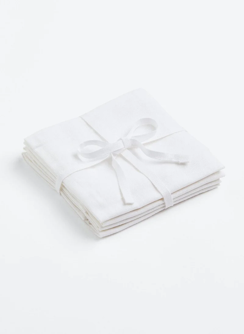 H&M 4-Pack Cotton Napkins