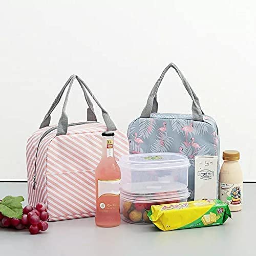SHB SHB Lunch Tiffin Bag Box Insulated Thermal for Home Office School College Office Lunch Bag with Side Pocket Travel Purpose Multicolor  - Image 4