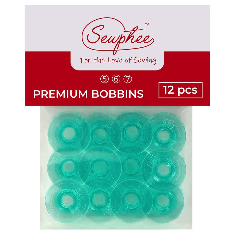 12pcs Plastic Bobbins fits Husqvarna Sewing Machine  Precision Fit Strong and LongLasting Sewing Machine Accessories and Supplies for Seamless Stitching