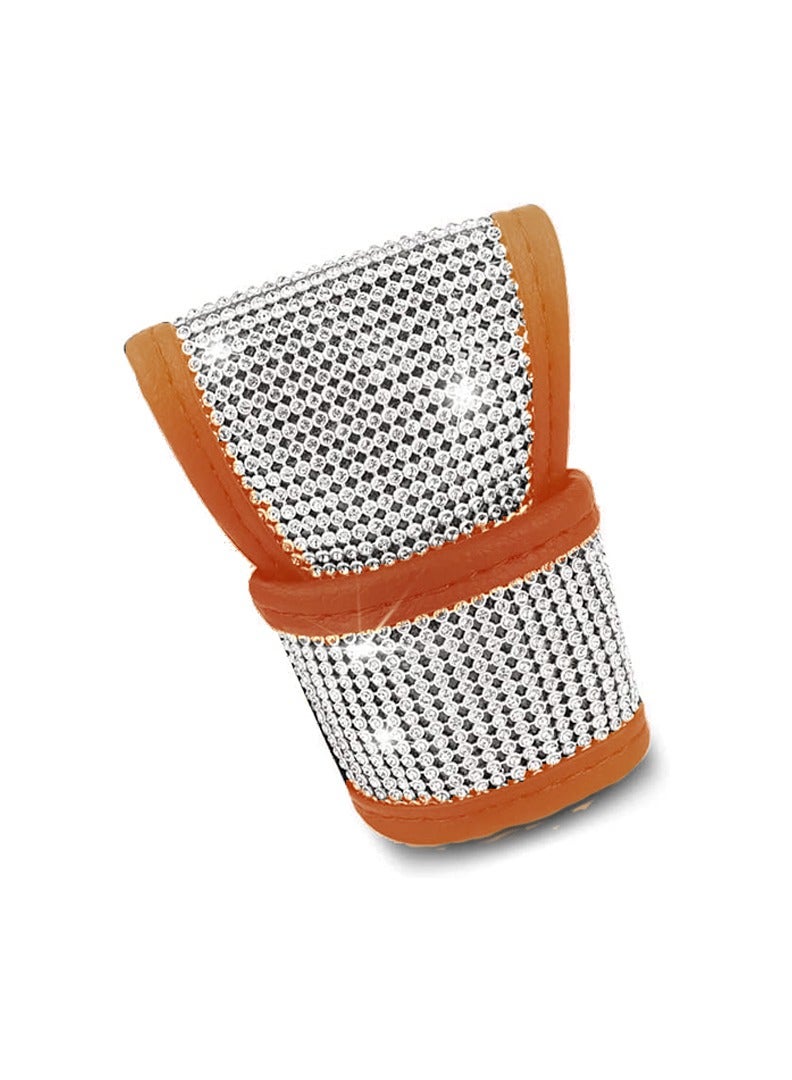 GEAR KNOB COVER W/DIAMOND, RUSTY RED 028