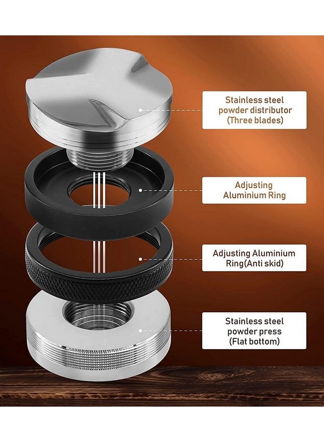 THW® Stainless Steel 51mm Coffee Leveler - Professional Espresso Hand Tamper with Dual-Head Distribution Tool for 51mm Portafilters - Perfect for Cafeterias and Restaurants - Image 3