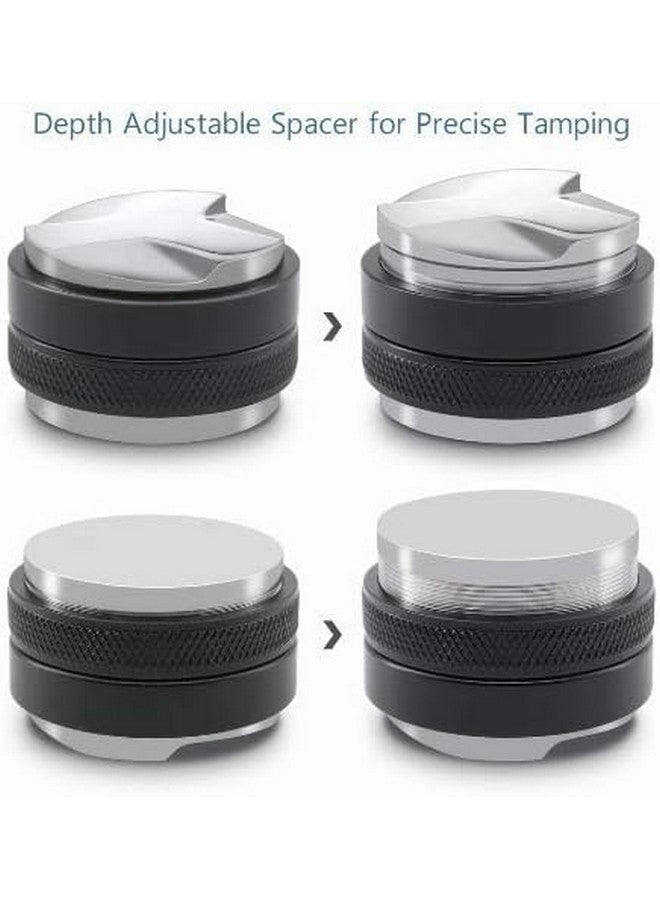 THW® Stainless Steel 51mm Coffee Leveler - Professional Espresso Hand Tamper with Dual-Head Distribution Tool for 51mm Portafilters - Perfect for Cafeterias and Restaurants - Image 4