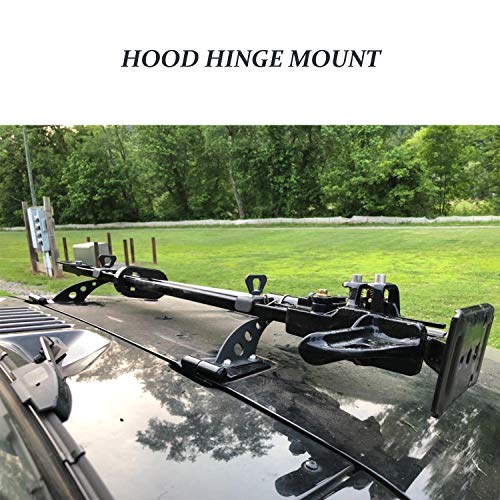 KMFCDAE Hi Lift Jack Mount Hood Hinge/Door Hinge Bracket High Lift Jack Holder Accessories for Jeep Wrangler JK JKU JL JLU Gladiator JT 2007-2022 - Image 4