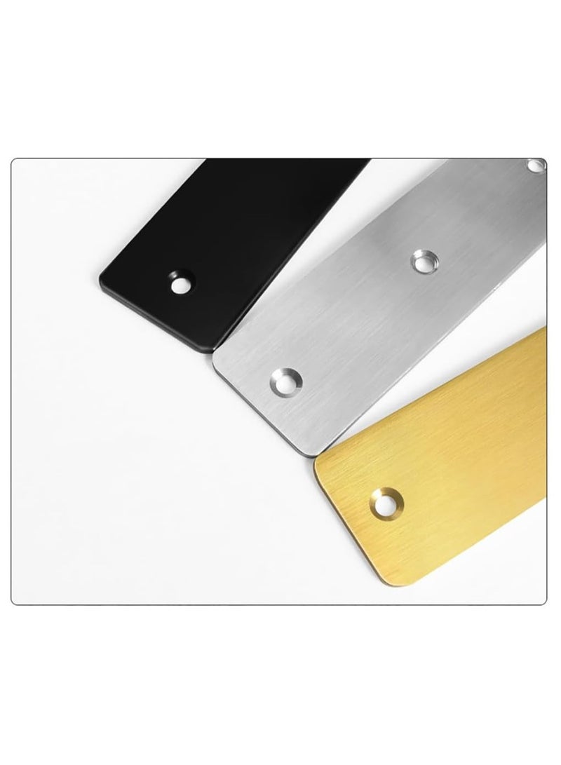 Rubik Shelf Brackets 7 inch - 2pcs L Shaped 90-Degree Right Angle Heavy Duty Corner Brace Joint Brackets for Table Bench Space Saving DIY - Black  - Image 4