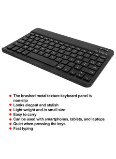 AirTab Keyboard, French English Portable Slip Resistant Panel Tablet Keyboard for Home Office for Phone  - Image 5