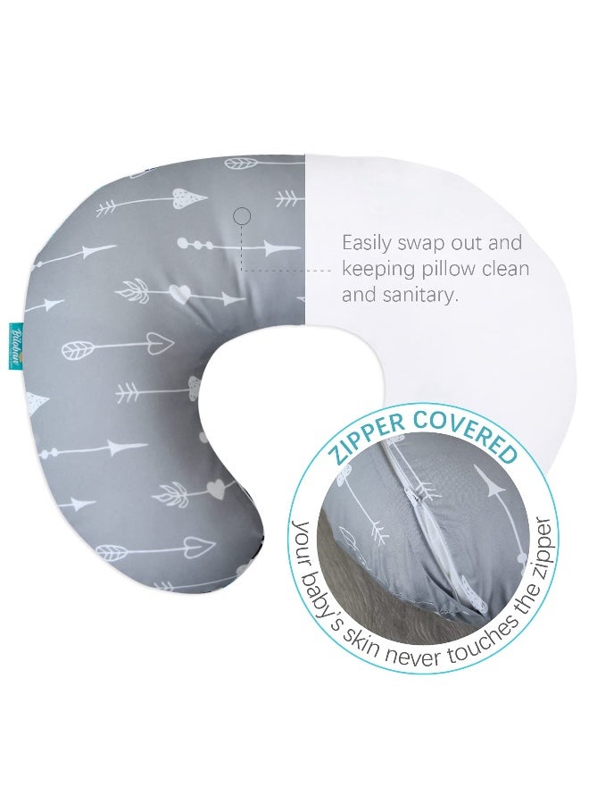 Biloban Nursing Pillow Cover 2 Pack for Breastfeeding Pillow, Ultra Soft and Cozy Nursing Slipcovers, Snug Fits for Boppy, Perfect Choice for Mom - Image 2