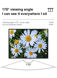 NIBEMINENT Full HD Projector Screen With Hook Set White/Black  - Image 2