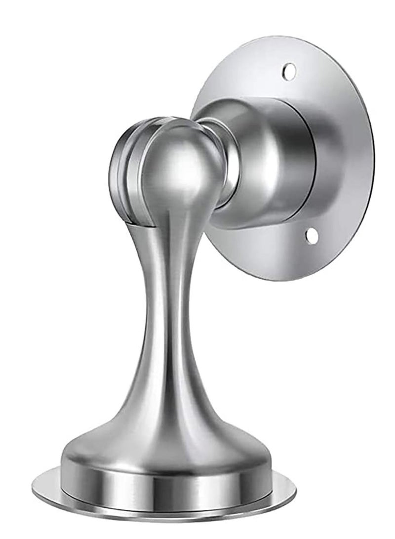 كابتن تيك Door Stopper Magnetic Door Stop Stainless Steel Magnetic Door Holder with 3M Double Sided Adhesive Tape for No Drilling Screws for Stronger Mount Door 2 Pack - Image 1