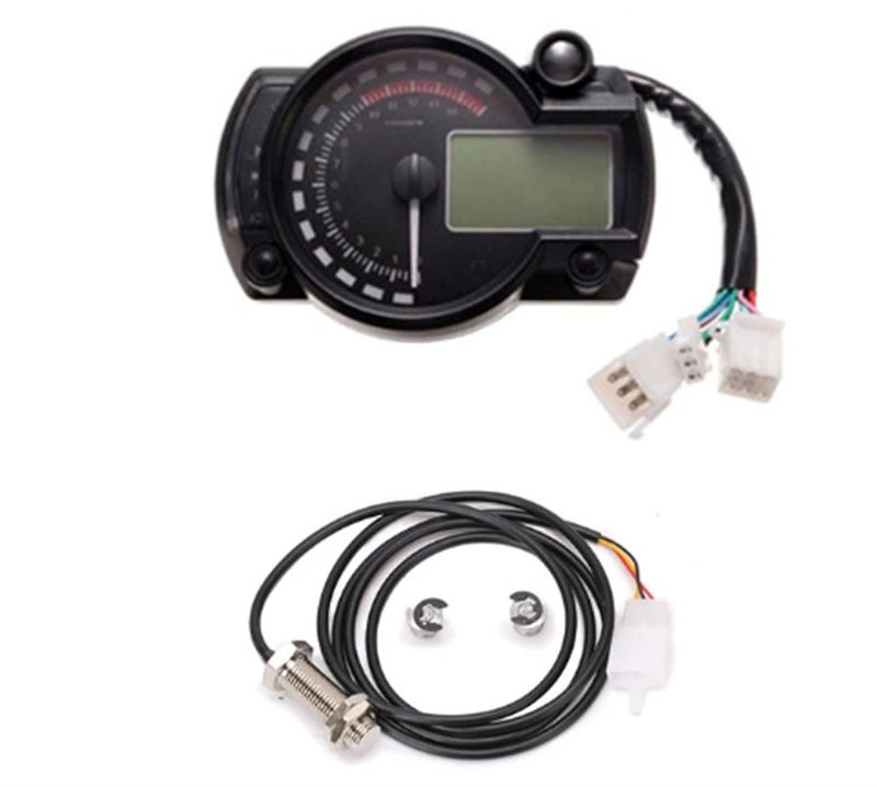 DEMULAX LCD Digital Motorcycle Speedometer - Image 1