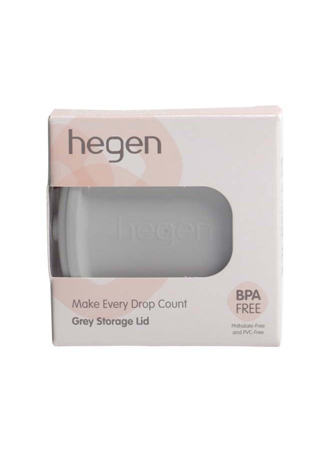 hegen Breast Milk Storage Lid Grey  - Image 2