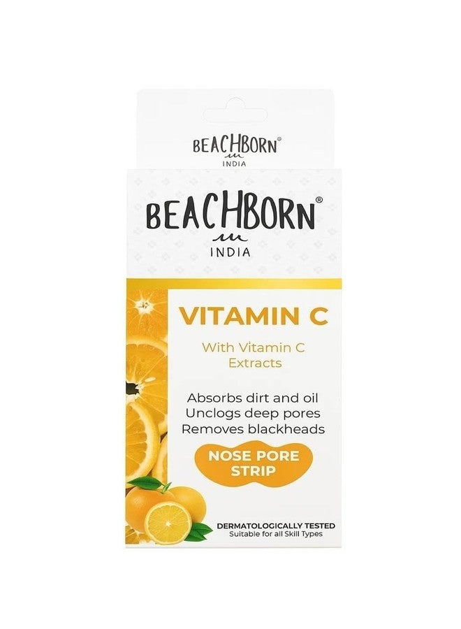 BEACHBORN INDIA Nose Pore Strip with Vitamin C Extracts I Absorbs dirt and Oil unclogs Deep Pores Remove Blackheads for Men & Women - Image 1