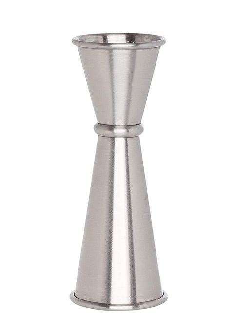 Double Jigger, Stainless Steel Measure Cup Dual Spirit Measurer Double Shot 30ml/60ml Short Drink Mixer Jigger for Party, Wedding Anniversary, Birthday