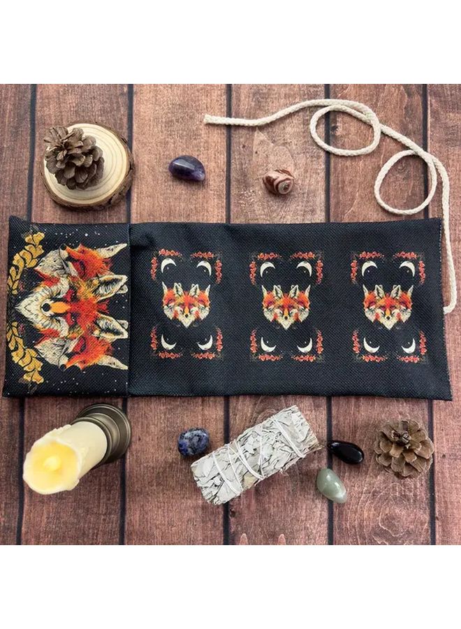 Red Fox Tarot Storage Bag 14 96 Inch Drawstring Pouch For Witchcraft Supplies - Image 2