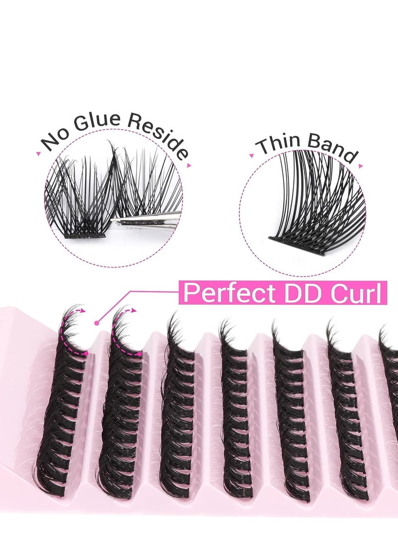RATSAW False Lashes Individual Packs 120 Tufted Lashes DIY Lash Extensions Natural Reusable Black Lashes Cluster Lashes 3D Effect Individual False Eyelashes  - Image 4
