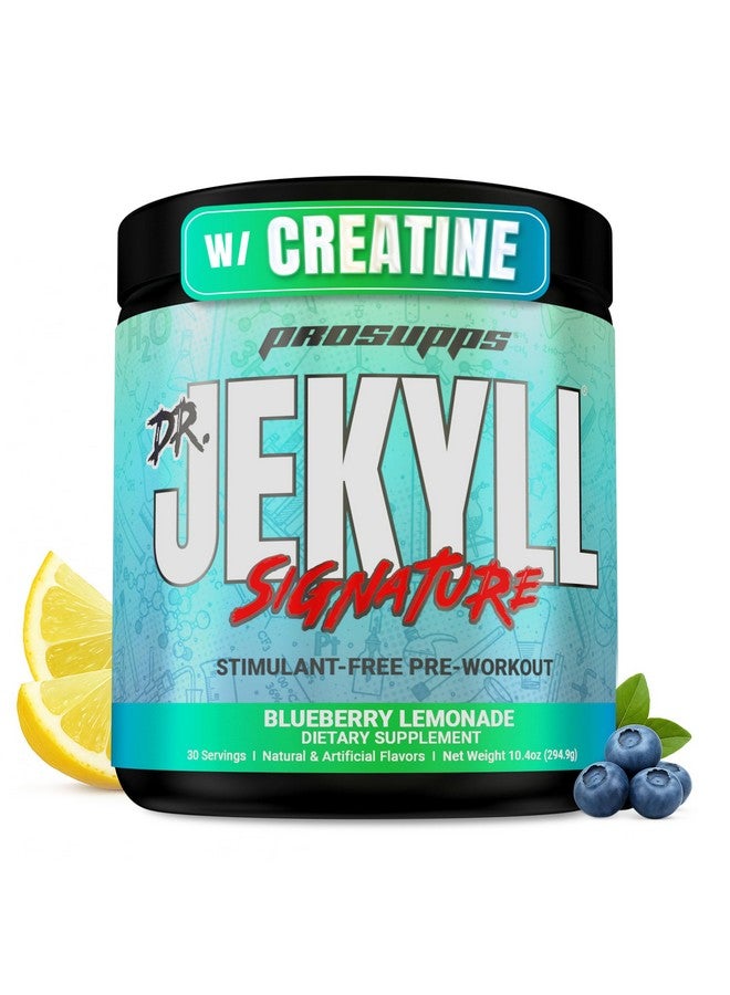 ProSupps PROSUPPS Dr. Jekyll Signature Pre Workout Powder with Creatine - Stim-Free Preworkout Supports Focus & Endurance - Caffeine-Free Gym & Fitness Supplements (Blueberry Lemonade, 30 Servings) - Image 1