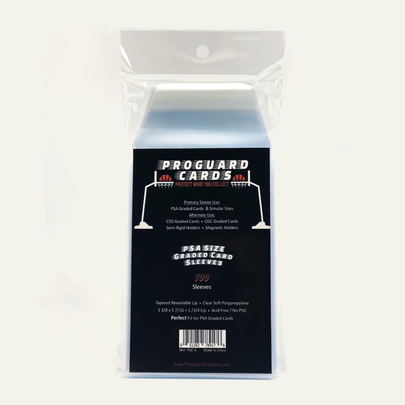 ProGuard Cards 100 PSA Perfect Fit Sleeves Graded Card Sleeves for PSA Slabs More - Image 2