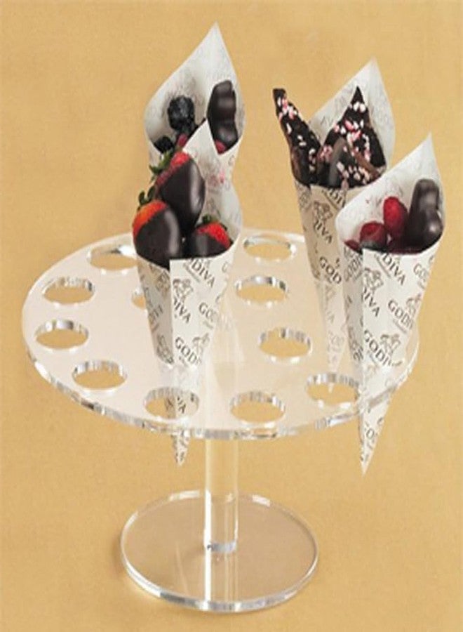 RORPOIR Ice Cream Stand Cotton Candy Ice Cream Marshmallow Candy Cotton Cone Holder Holder Clear Stand Dispaly Roll Sushi - Image 2