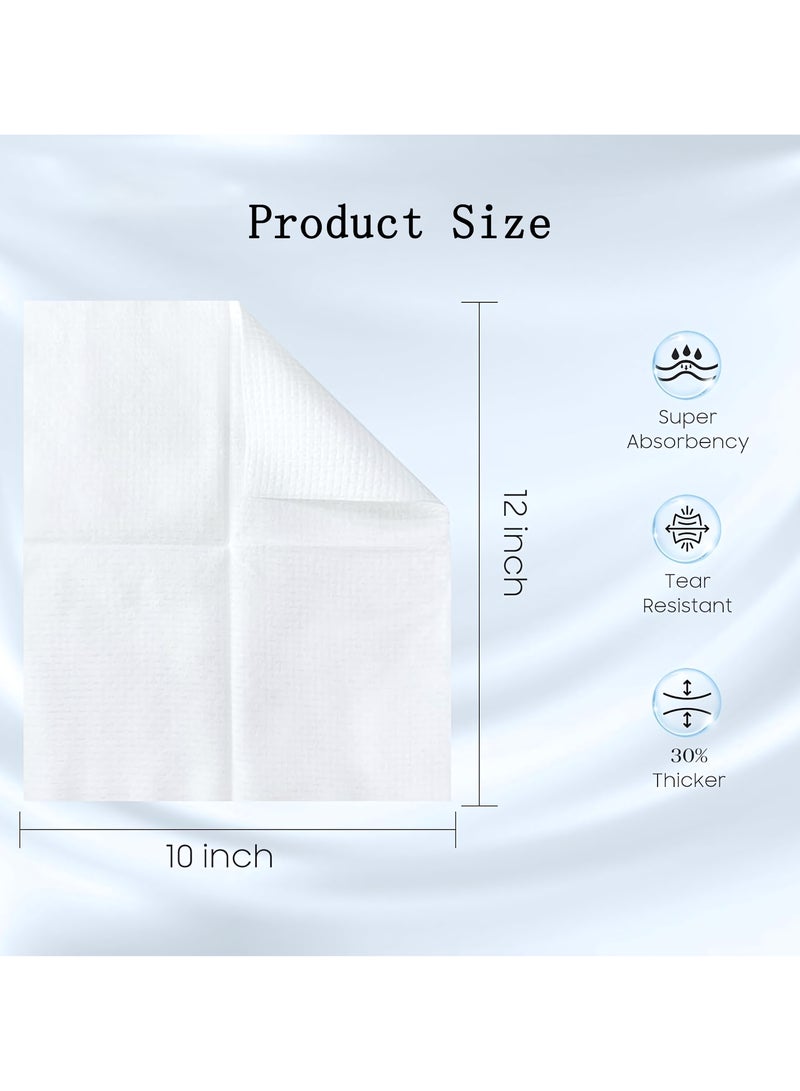 50 Count Disposable Face Towels – Ultra-Soft, Hygienic, Facial Cleansing Towels for Sensitive & Acne-Prone Skin, Biodegradable Makeup Remover Dry Wipes, Clean Facial Towels Wash Cloth, 25cm×30cm - Image 2