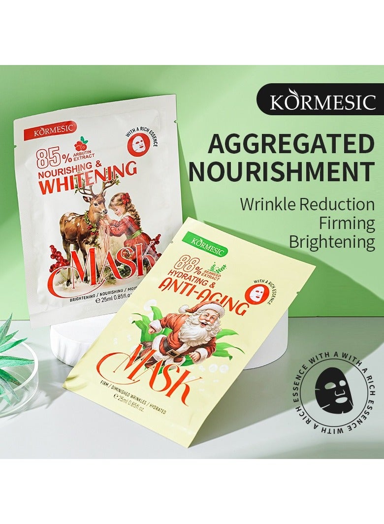 Kormesic قناع الطحالب 5 قطع، 25 مل لكل قطعة - ترطيب عميق، توازن وتهدئة، مناسب للاستخدام اليومي - Image 5