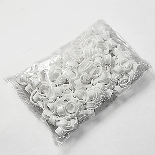4beauty Therapy 4beauty Therapy 100pc Microblading Permanent Makeup Pigment Rings with Cup Caps Tattoo Ink Holder use for eyebrow eyeliner lip  - Image 1
