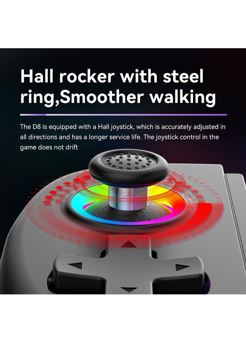 Generic - D8 Wireless Telescopic Game Controller Bluetooth-compatible 5.2 Extendable Game Console Joystick For Android iPhone Gamepad (Star Black) - Image 1