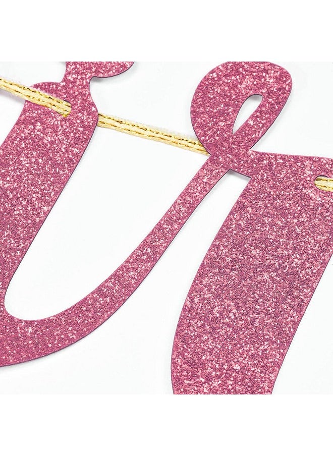 Oarkive - It'S A Girl Banner Pink Glitter Baby Girl Baby Shower Party Pregnant Af Baby 1St Birthday Party Decorations Party Supplies - Image 1