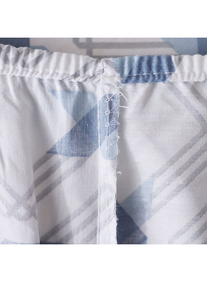 Danube Home Bliss 2 Piece Single Fitted Sheet Set 120x200 cm Lt. Blue | Cotton /Viscos -180 Thread Count Bedding Set For Bedroom - Image 5