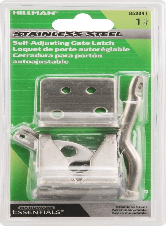 Hillman Hardware Essentials 853341 Self Adjustable Gate Latch Stainless Steel - Image 2