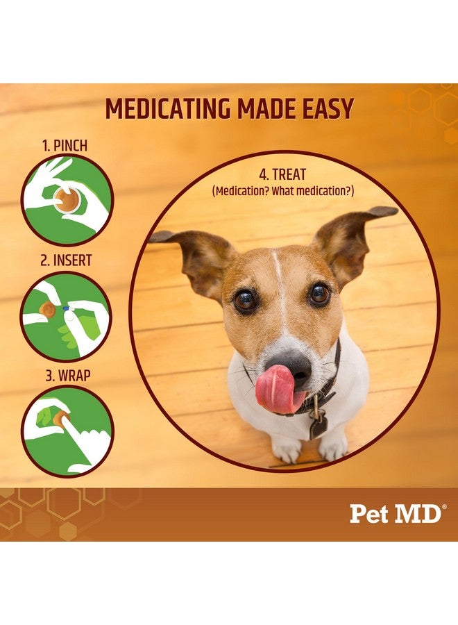 Pet MD Wrap A Pill Peanut Butter Flavor Pill Paste for Dogs - Make a Pocket or Pouch to Hide Pills & Medication - 8 oz - Image 3