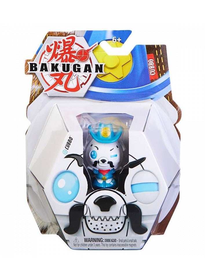 BAKUGAN Bakugan Cubbo Figure Set. It Includes 1 Bakugan Figure, 2 Baku Cores, 1 Accessory, and 1 Character Card - Image 1