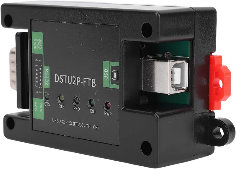 Asixxsix USB to RS232 Serial Converter, Industrial Grade FT232 Chip with Power Isolation and ESD Prevention, DB9 Male Converter Module for Stable Data Transmission in Industrial - Image 1