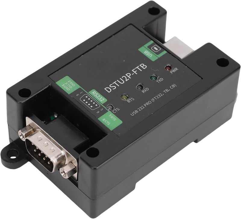 Asixxsix USB to RS232 Serial Converter, Industrial Grade FT232 Chip with Power Isolation and ESD Prevention, DB9 Male Converter Module for Stable Data Transmission in Industrial - Image 2
