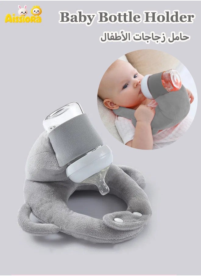 Aissiora Baby bottle holder Baby feeding pillows Nursing pillows Multifunctional pillow for babies Feeding pillow with bottle holder Anti-spitting milk pillow Relieves sore hands  - Image 1