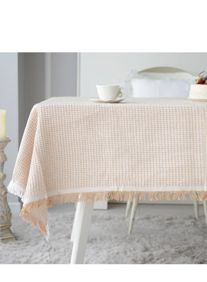 Tablecloth 130 * 180CM Table Cover Simple Design Cotton Linen Cloth Tea Table Cover for Living Room Hotel Coffee Table  - Image 5